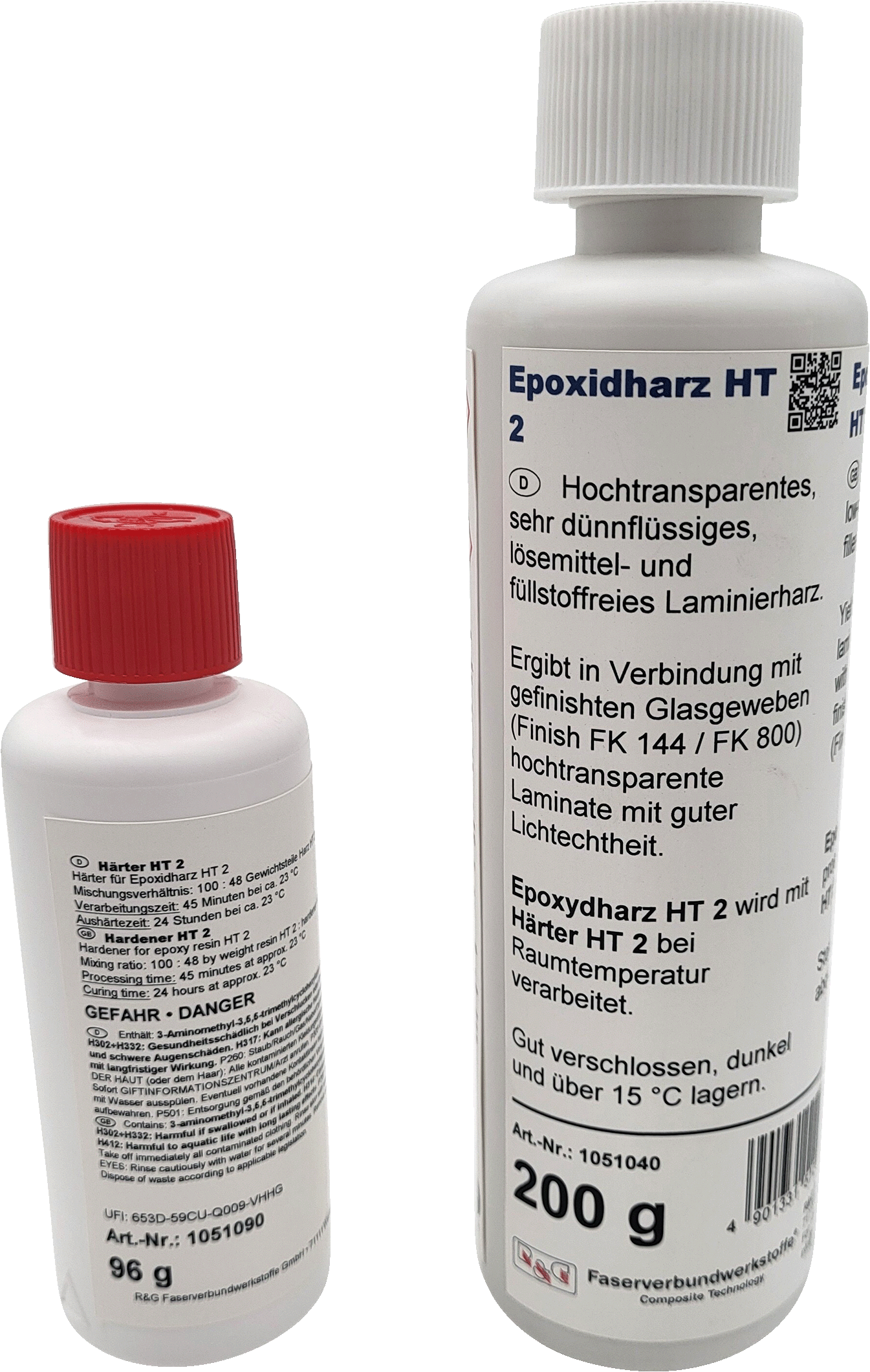 Resin and hardener HT2, pack 296 g