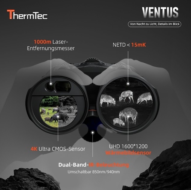 Thermtec Ventus 635 L Wärmebild Fernglas Binocular