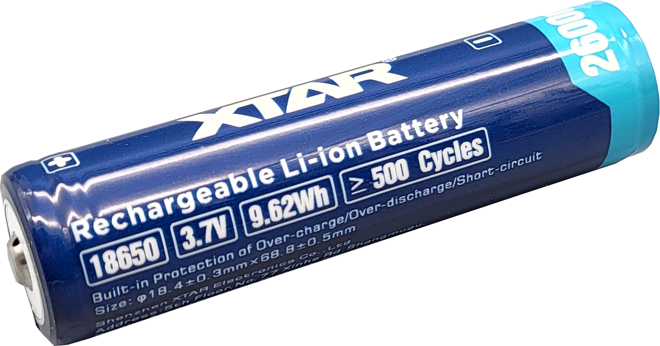XTAR Akku 18650 erhöhter Pluspol/ button top XTAR Akku 18650 erhöhter Pluspol/ button top