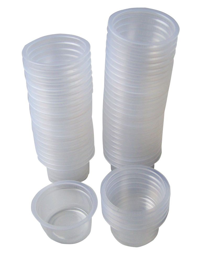 R&G przezroczyste kubki do mieszania 25ml (zestaw 50 szt.)