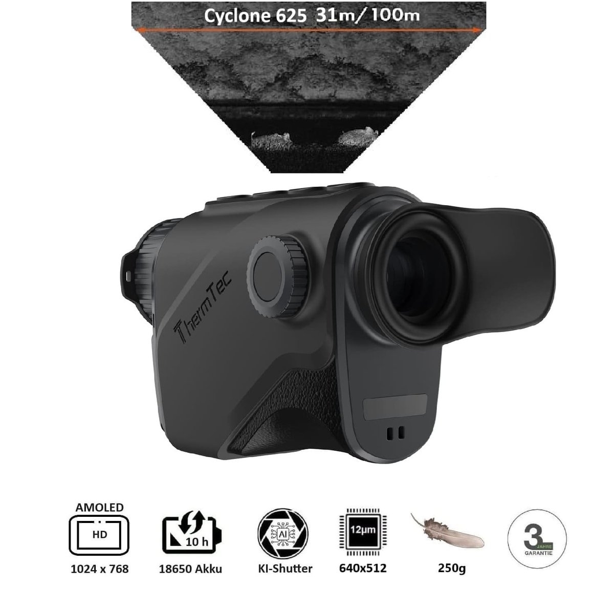 Thermtec Cyclone 625, 25mm Linse