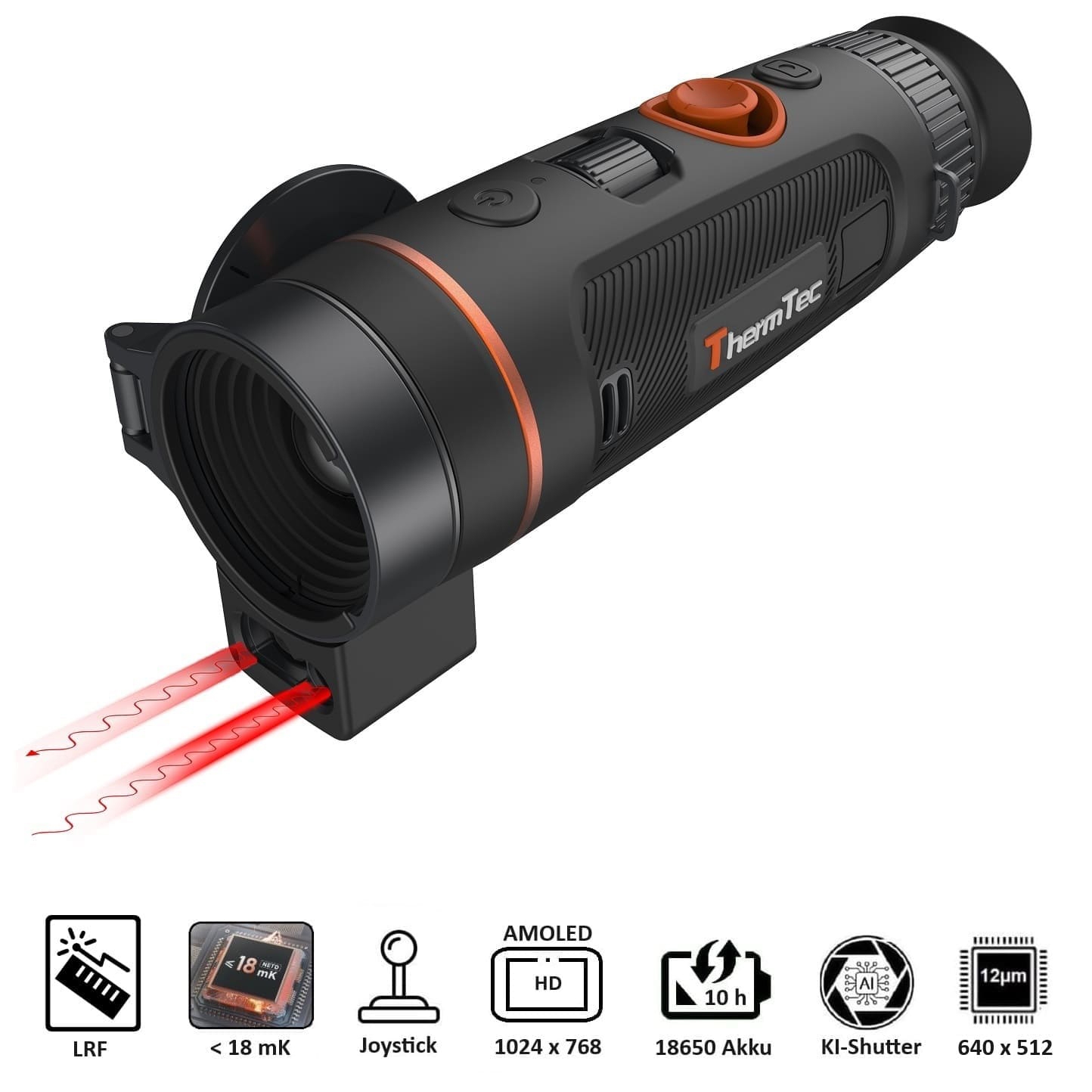 Thermtec Wild 635 L thermalcamera, 35 mm LRF lens