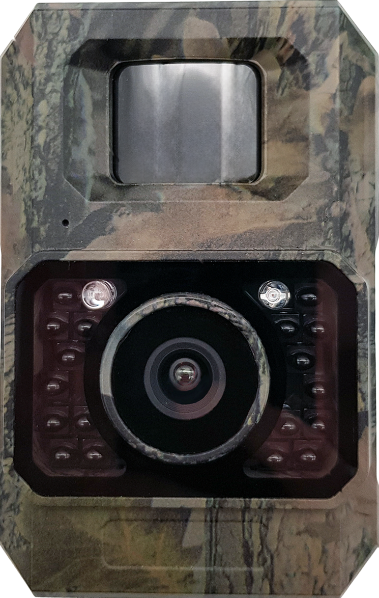 Mini 48 MP trail camera with solar panel