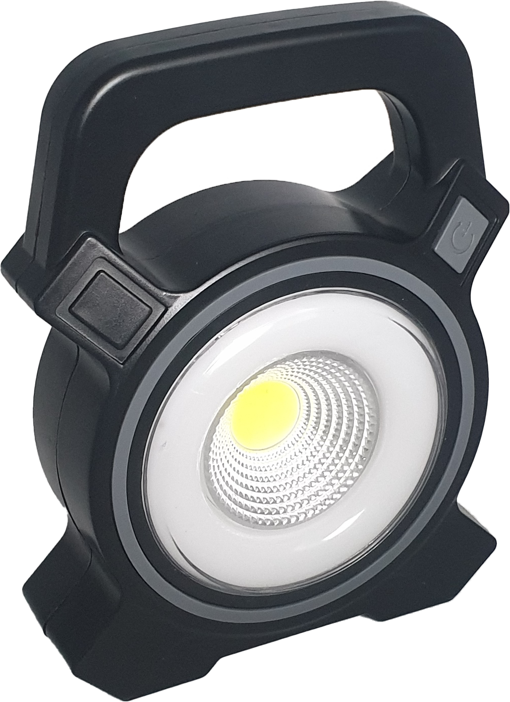 COB LED work light, with solar panel, incl. rechargeable battery