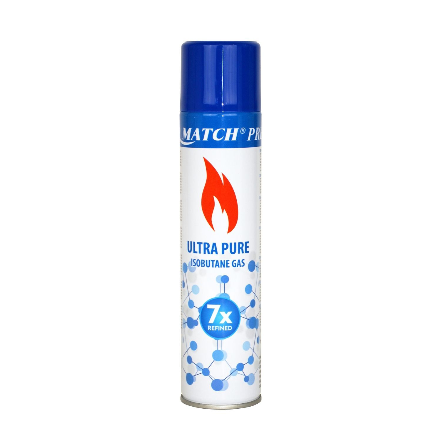 Feuerzeuggas Silver Match Ultra Pure Isobutan. Hochwertiges Butangas in einer Metallflasche 300 ml, 7-fach gereinigt!