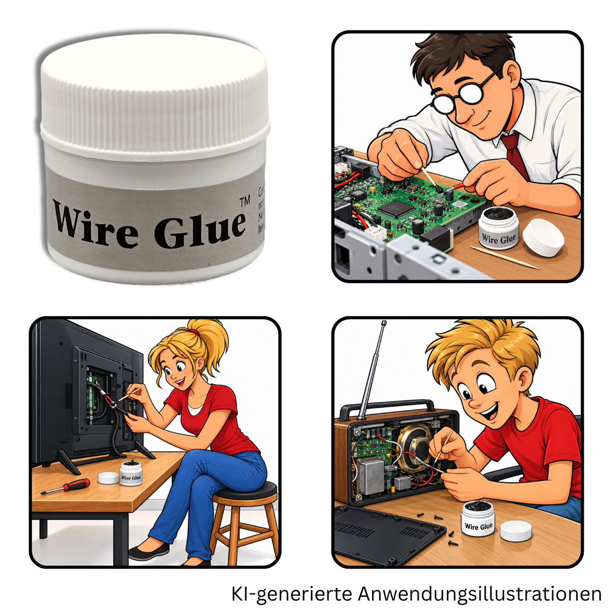 wire glue Drahtkleber 9ml