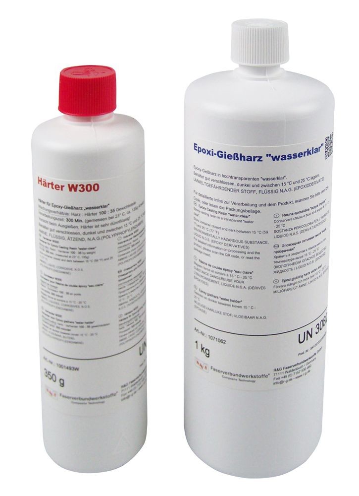 Epoxid Casting Resin (water-clear) + Hardener W 300, kit/ 1,35 kg