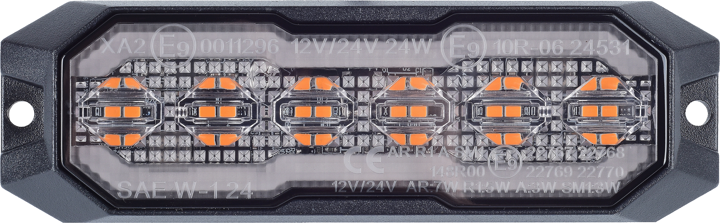 2er Set LED Frontblitzer orange mit Positionslicht weiß 2er Set LED Frontblitzer orange mit Positionslicht weiß