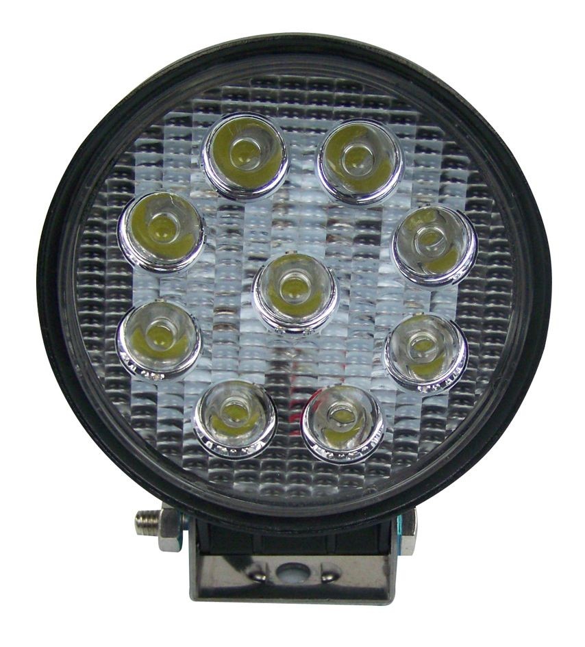 LED Arbeitsscheinwerfer rund 9x3 W, 1890 Lumen