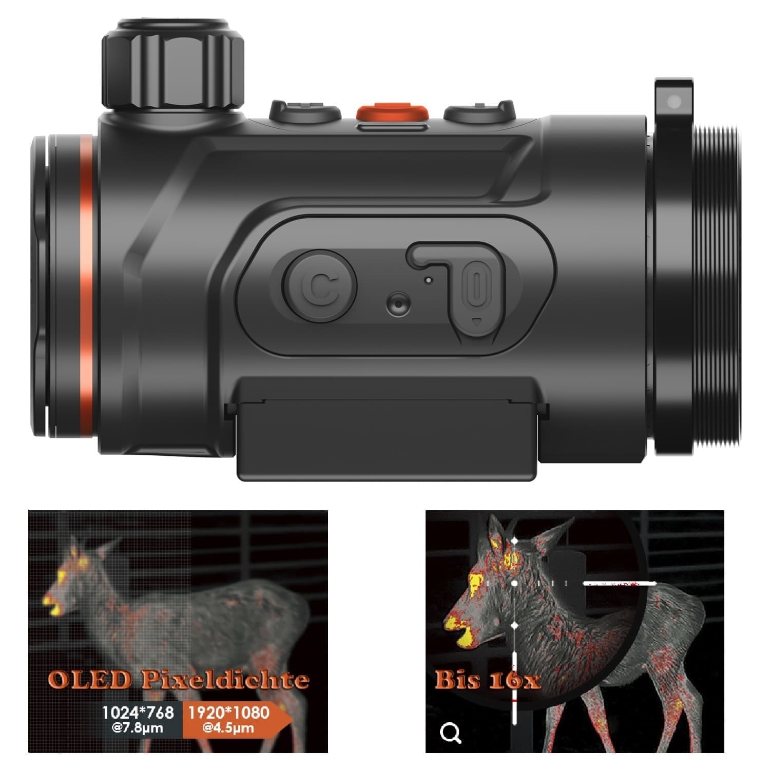 Thermtec Hunt 635 PRO Clip on Vorsatz Wärmebildgerät