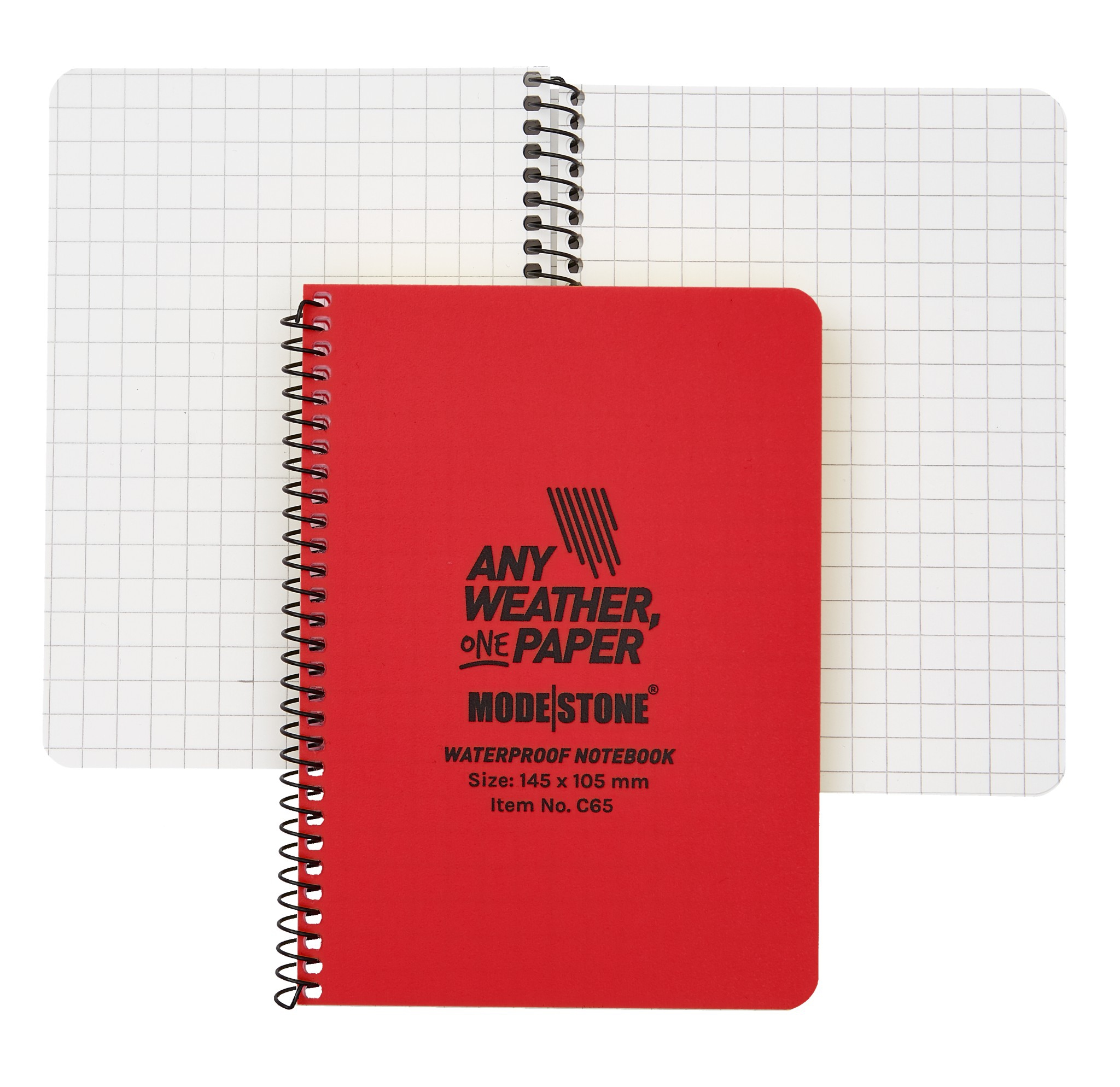 Modestone waterproof note pad 145x105 red, 30 sheets